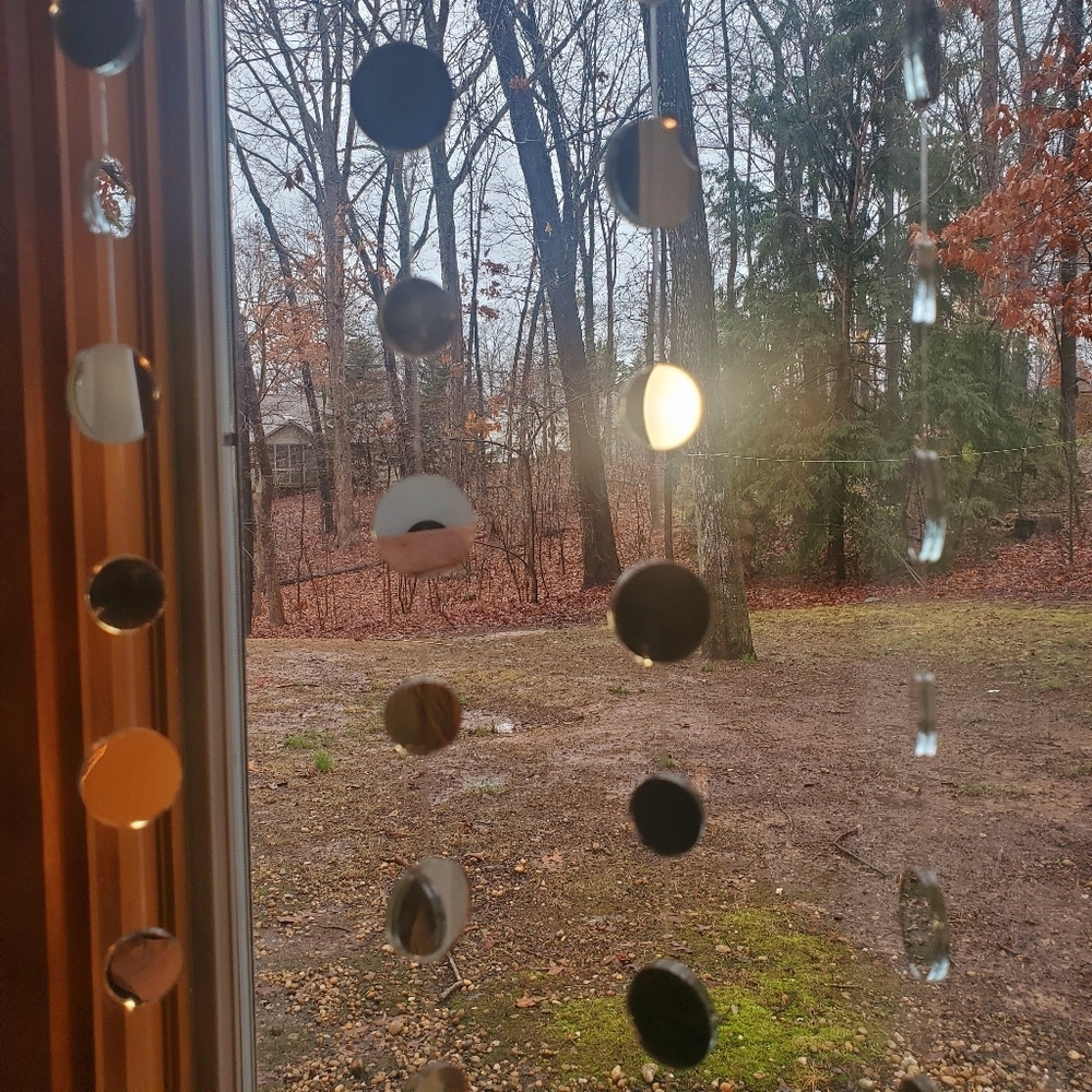 GARLAND SUNCATCHER Handcrafted  Mirrored Garland | Hanging Wall Art Decor 34" L